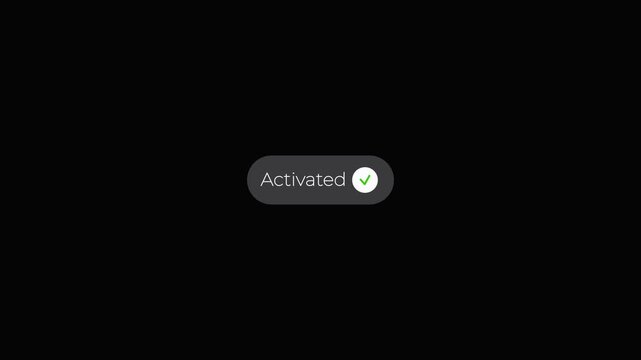 Modern mobile interface account activation verification access digital user interaction system high resolution animation