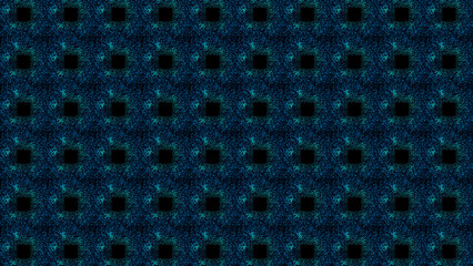 Modern geometric pattern with blue and black mosaic design