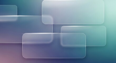 Obraz premium Modern glass panels with gradient background