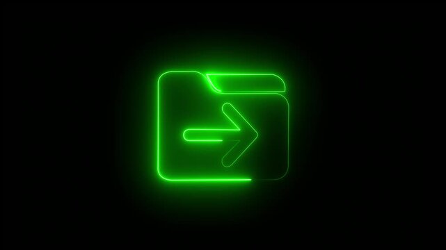 Neon glow ta tech & modern UI Feel Diced  File Transfer, Move File, Export Folder, Upload Folder, Data Transfer, Document Management  One Use Hobe.