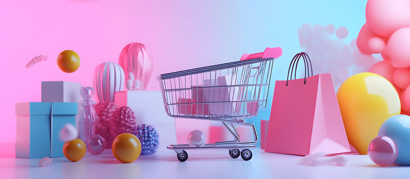 Shopping cart and gifts