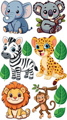 Fototapeta premium animals collection