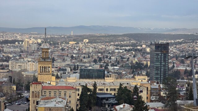 Day panorama Tbilisi