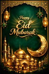 eid mubarak greeting card
