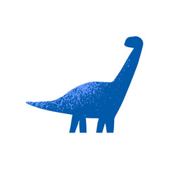 Cute dinosaur in cartoon style. Bold, simple form, trendy colors. Childish flat vector illustration. Dino seamless pattern © NadezdaBarkova