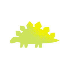 Cute dinosaur in cartoon style. Bold, simple form, trendy colors. Childish flat vector illustration. Dino seamless pattern © NadezdaBarkova