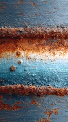 Fototapeta premium Industrial rust decay conveying material stress and time pressure.