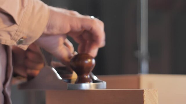 Hand plane woodworking