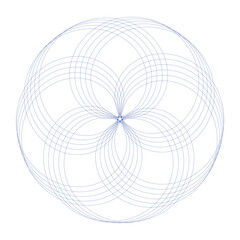 Sacred Geometry Flower Of Life Pattern Abstract Art Background Design