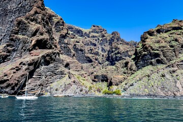 Huge cliffs in Los Gigantes, Tenerife 