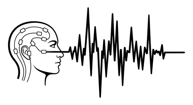 Brain activity monitoring with EEG technology and wave patterns.