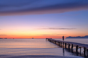 Zum Horizont - Alcudia am Morgen
