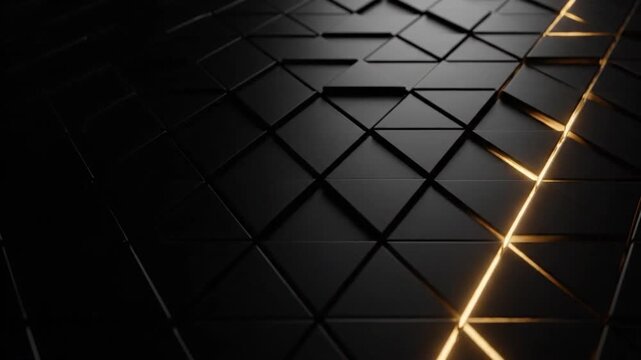 Black triangular pattern with light.