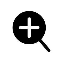 Obraz premium Search icon vector. increase illustration sign. magnifier symbol or logo.