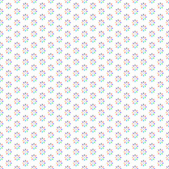 Colorful Geometric Flower Pattern  Seamless Star Floral Background Design