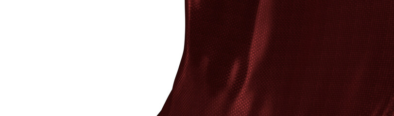 Obraz premium Close-up of elegant burgundy fabric with a textured surface, flowing gracefully, perfect for design backgrounds.