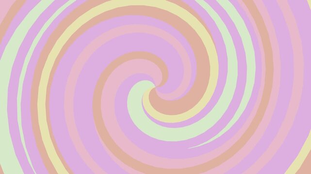 A vibrant abstract wallpaper featuring a colorful spiral design with concentric circles and a rainbow swirl pattern in pink and yellow vector art