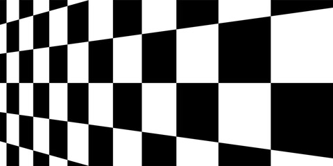 Obraz premium Black and white checkered seamless pattern. Endless background. Racing flag texture