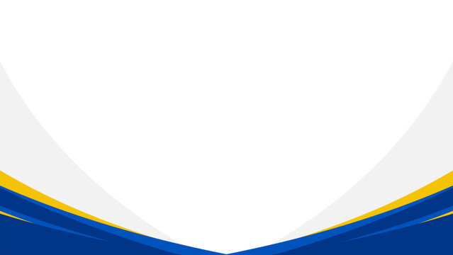 Abstract blue and yellow curved waves with smooth layered shapes. Professional modern background ideal for corporate presentation, banner, website header, and branding materials.