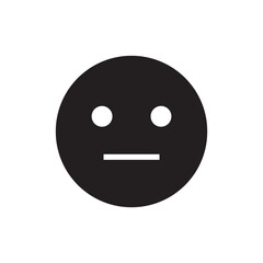 Fototapeta premium Neutral Customer Rating and Feedback Survey Solid Icon