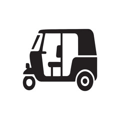 Yellow construction truck vector illustration isolated on white background