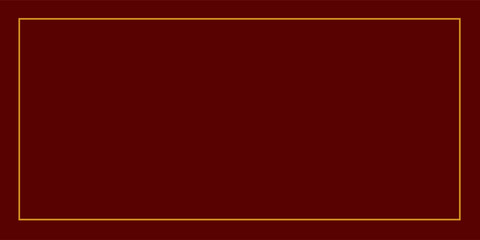 Obraz premium Thin orange outline frame with copy space on brown background. writing background concept digitally generated image.