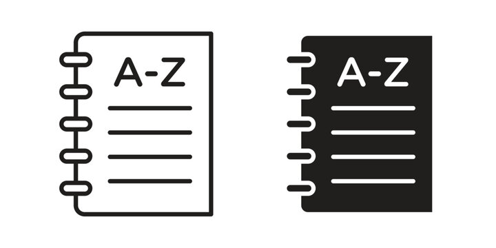 Dictionaries icon. Perfect for app and web interfaces, marketing, etc.
