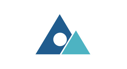 Fototapeta premium Geometric Triangles with Circle Design Element.
