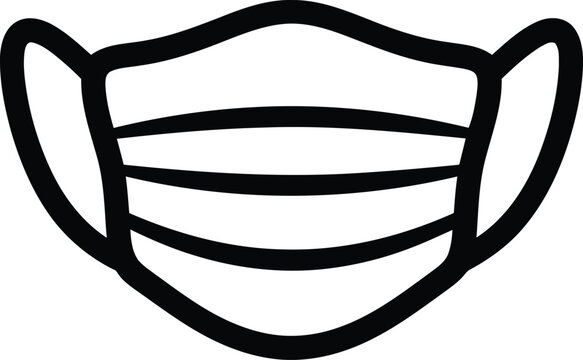 Face mask vector icon