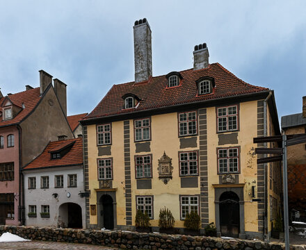 Historic Ekes Konvents Hotel building in Old Riga