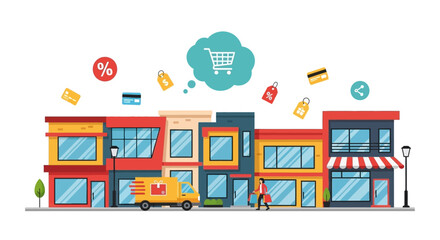 Hybrid Shopping Experience: E-commerce, Retail Storefronts, Delivery, Promotions, and Digital Payments