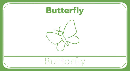 Butterfly outline for kids coloring page.