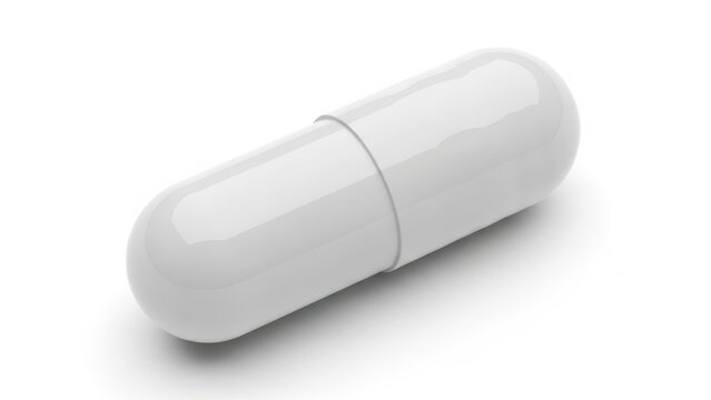 Single white capsule