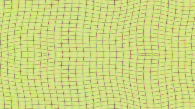 Close-up of a vibrant yellow and pink checkered pattern with a grid texture