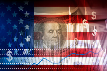 business investment in USA , currency rate graph