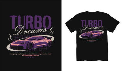 Racing car streetwear t shirt design, urban t shirt, Retro 90s t shirt design, California street race design, Street Racing, street style fashion, urban trendy t-shirt design, Racing club Illustration