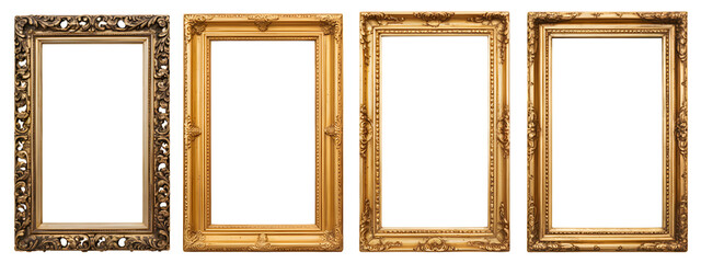 Golden picture frames