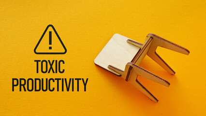 Toxic productivity and internal competition concept, workplace pressure, overwork culture and performance obsession, employees competing against each other