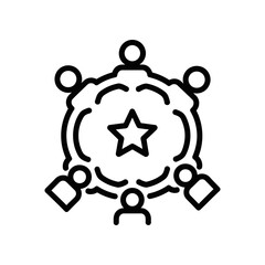 Cute robot mascot character with star badge holding tools vector illustration