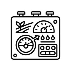 Broken clock icons time management failure vector illustration flat design