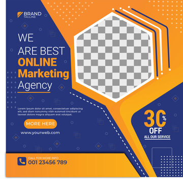 Online marketing agency socil media post