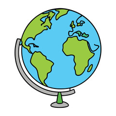 A detailed globe of the world showing continents and oceans, symbolizing unity and exploration. Perfect for education, travel themes, and global awareness designs.  © Ripa Roy