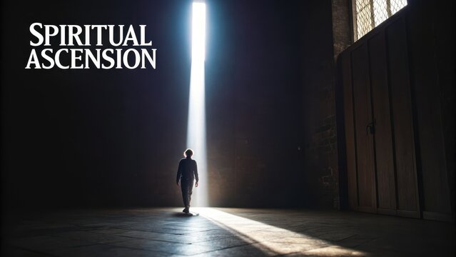 Light Breaking Through Darkness in a Spiritual Ascension Moment