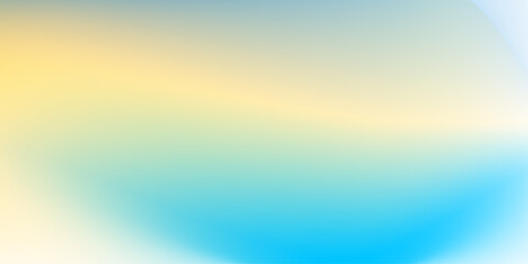 Fototapeta premium Soft Green Blue Yellow Gradient Abstract Background. Vivid blurred colorful wallpaper background. Pastel Smooth Gradient Background . Trendy fluid wave 3d rendering. Abstract stylish blurred texture 