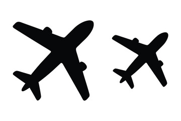 Airplane icon. Airplane sign and symbol. Flight jet. Vector illustration