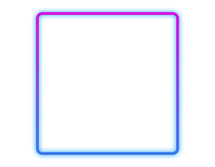 Purple blue rounded square Gradient  frame