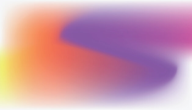 Pastel tone purple, blue, pink, yellow gradient defocused abstract photo smooth lines pantone color background