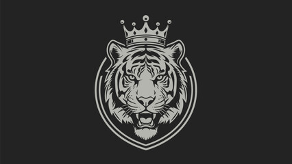 Obraz premium black and white vector ilustrasion of animals
