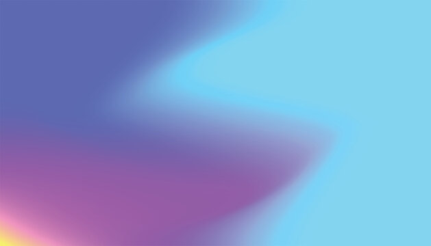 Pastel tone purple, blue, pink, yellow gradient defocused abstract photo smooth lines pantone color background