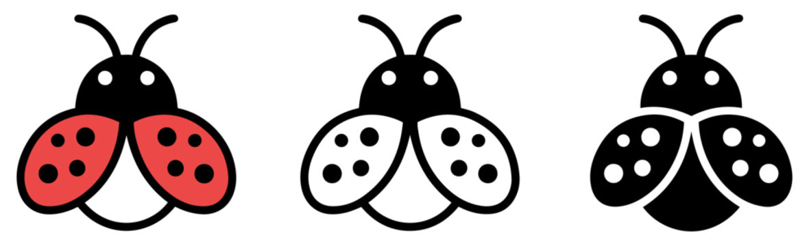 cute ladybug cartoon vector icon